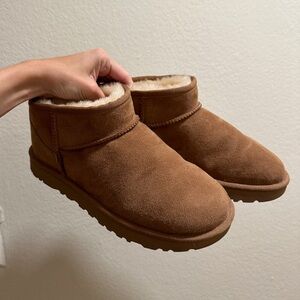UGG - classic ultra mini, chestnut, size 7